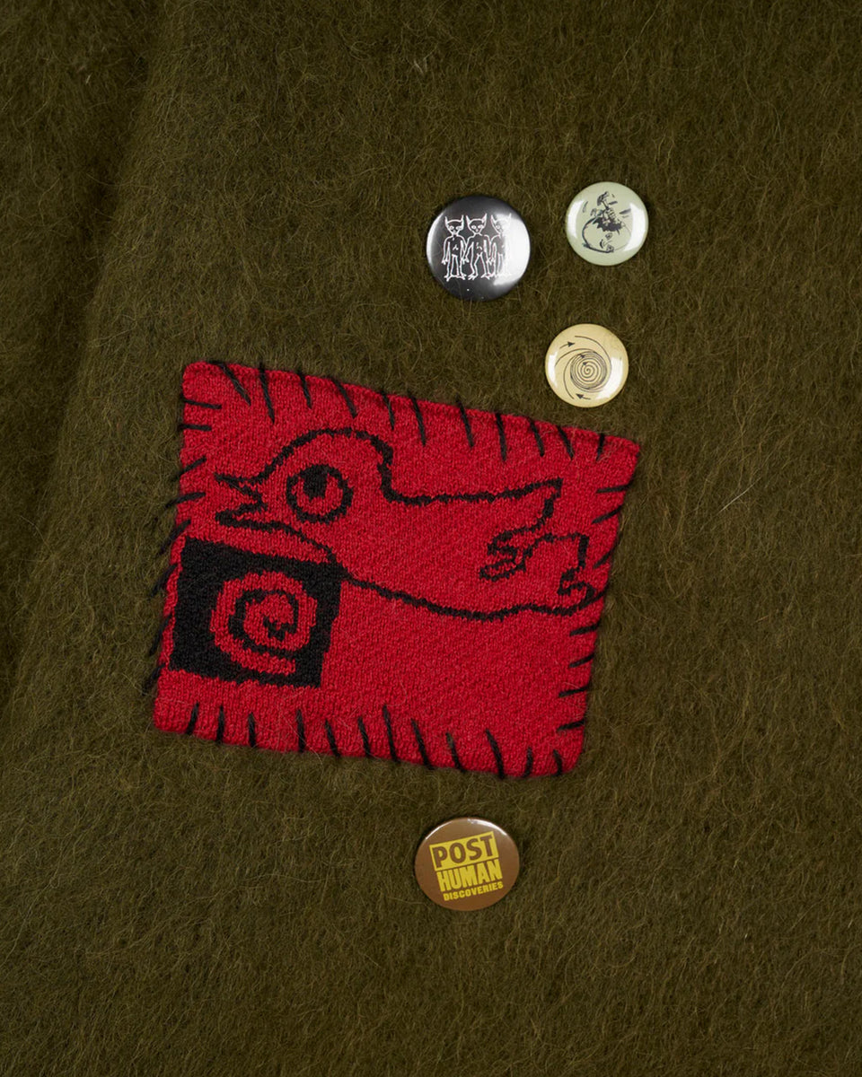 【ほぼ未使用・美品】「HALFDAY PACK ver.2」 BRAIN DEAD-VISION BOXY KNIT SWEATER-BDF25O12004579GR27