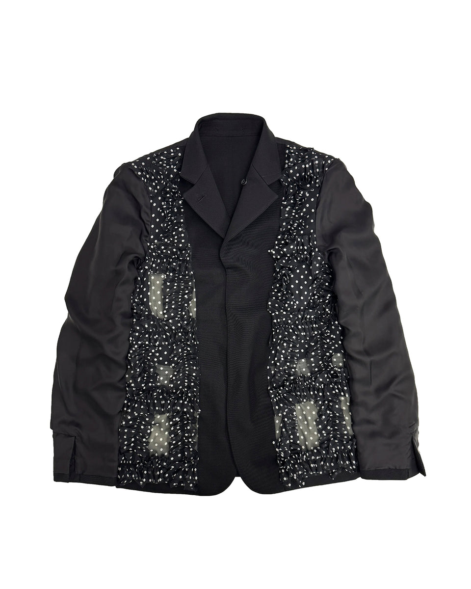 CDG BLACK-REVERSIBLE FRILLED JACKET-1O-J013-052-1 – HEADQUARTER