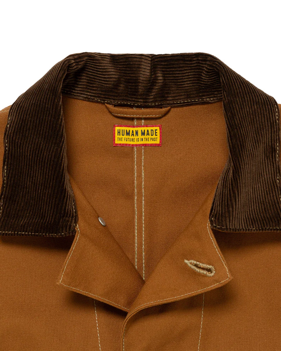 ジャケット・アウター Human Made DUCK COVERALL JACKET Human Made Men's Duck Coverall Jacket in Brown Human Made