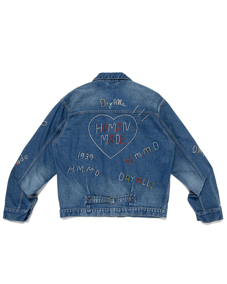 ジャケット・アウター HUMAN MADE Denim Work Jacket M HUMAN MADE-EMBROIDERED DENIM WORK JACKET-HM31JK003IN – HEADQUARTER