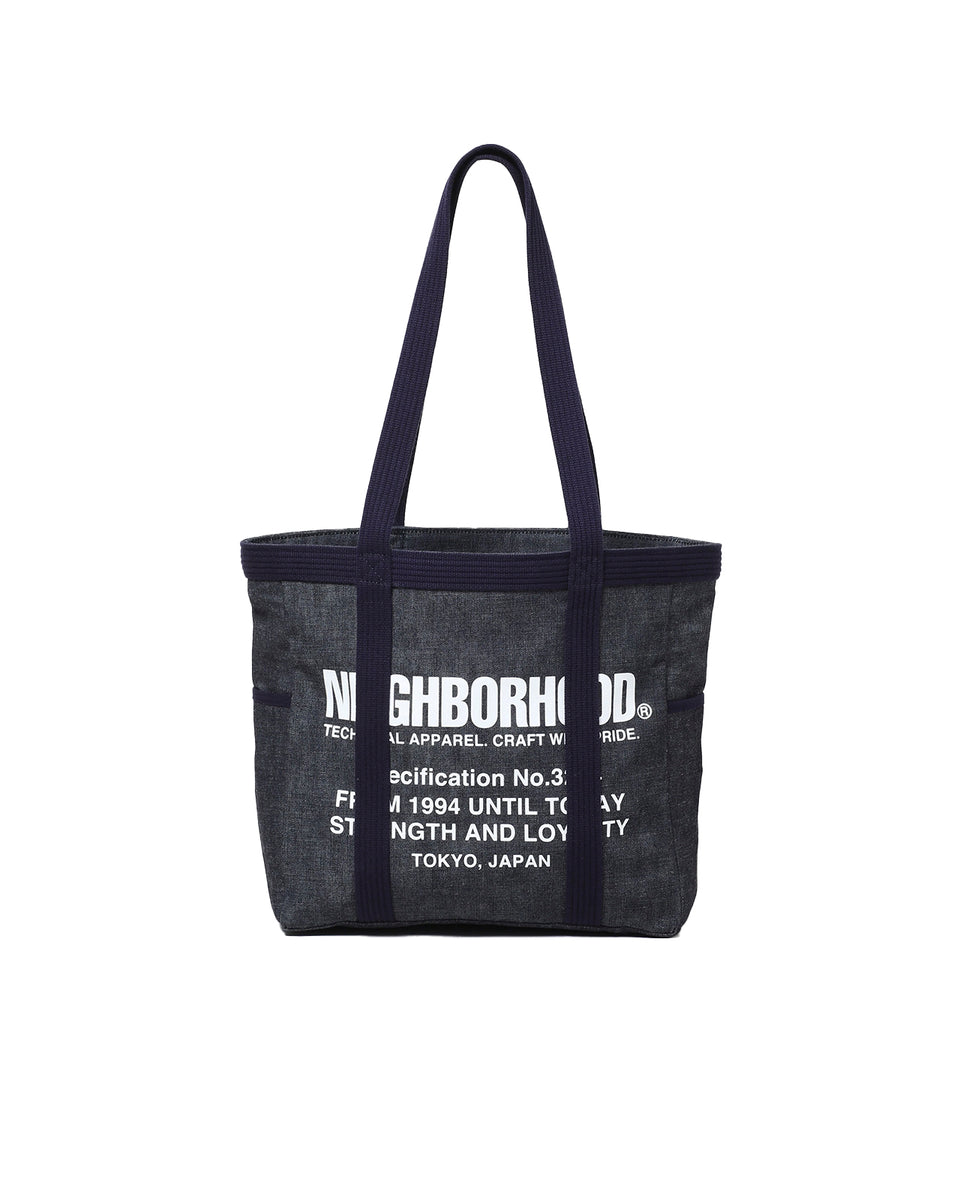 NEIGHBORHOOD-DENIM TOTE BAG -M-INDIGO-252TQNH-CG03 – HEADQUARTER NEIGHBORHOOD-DENIM TOTE BAG -M-INDIGO-252TQNH-CG03 – HEADQUARTER