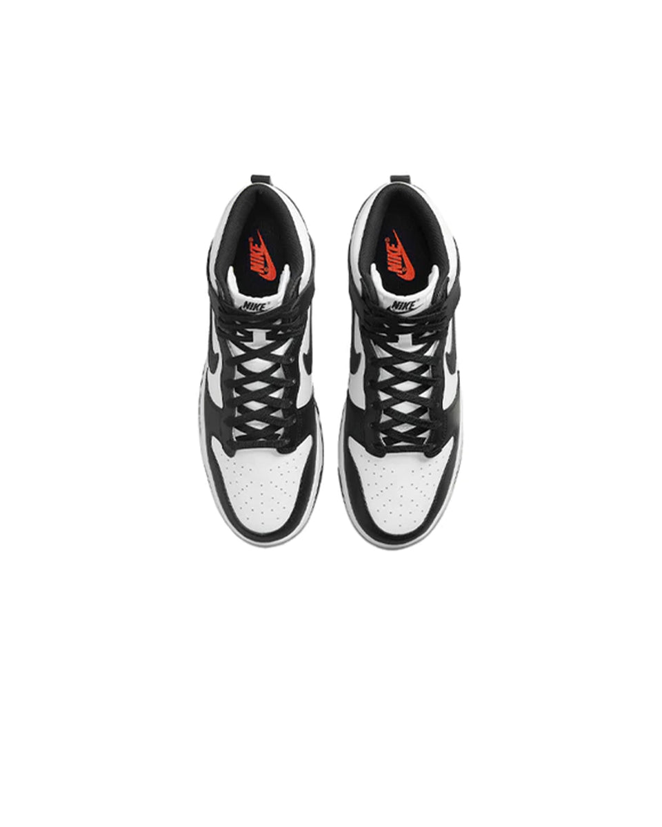 nike dunk high retro white black total orange