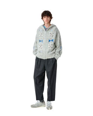 ADER ERROR-KNIT ZIP UP PRODUCT 32-BO01FWKT0704GR