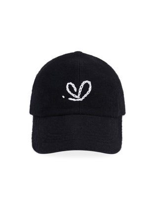 ADER ERROR- TWINKLE HEART LOGO CAP-BMADFWHW0201BK