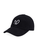 ADER ERROR- TWINKLE HEART LOGO CAP-BMADFWHW0201BK