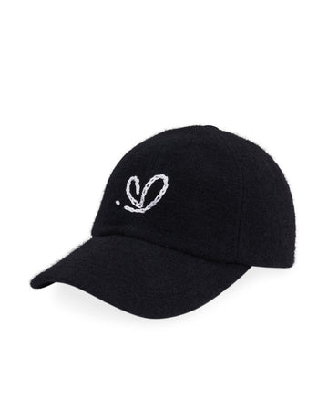 ADER ERROR- TWINKLE HEART LOGO CAP-BMADFWHW0201BK