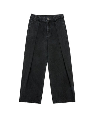 ADER ERROR-SIG TRS TAG 02 PLEATED JEANS-BO42FYJE0102BK