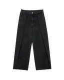 ADER ERROR-SIG TRS TAG 02 PLEATED JEANS-BO42FYJE0102BK