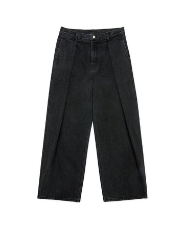 ADER ERROR-SIG TRS TAG 02 PLEATED JEANS-BO42FYJE0102BK