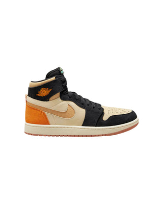 AIR JORDAN 1 ZM AIR CMFT 2 MUSLIN/CELESTIAL GOLD BLACK-VIVID ORANGE DV1307-100