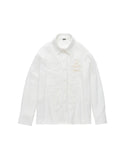 AVAVAV-CUT-OUT CAGING SHIRT-WHITE-S26N0848