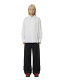 AVAVAV-CUT-OUT CAGING SHIRT-WHITE-S26N0848