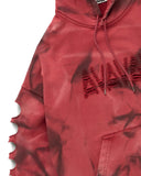 AVAVAV-OS SHOULDERLESS SLASHED HOODIE-S26N1035