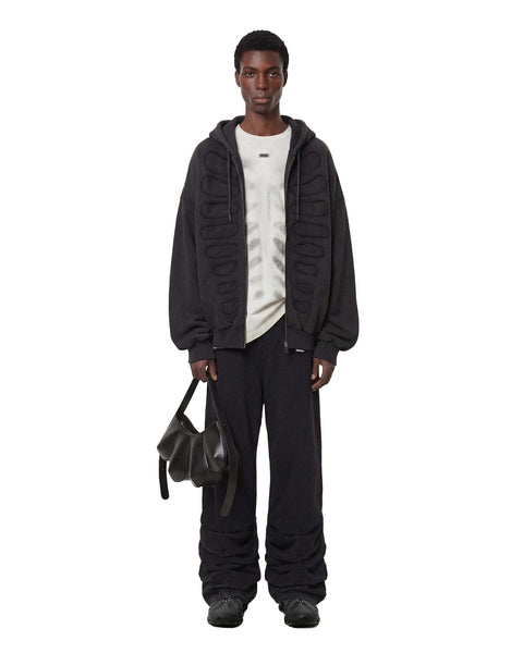 AVAVAV-SHOLDERLESS HOODIE WITH CUT-OUT APPLICATION-BLACK-S26N1036