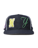 AWAKE NY- HEADCRACK CHAMPS FITTED  HAT-NAVY-AWK-SP26-HT001