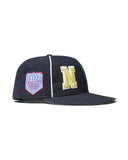 AWAKE NY- HEADCRACK CHAMPS FITTED  HAT-NAVY-AWK-SP26-HT001