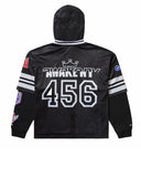 AWAKE NY-HEADCRACK CHAMPS JERSEY ZIP HOOD -BLACK-AWK-SP26-HD005