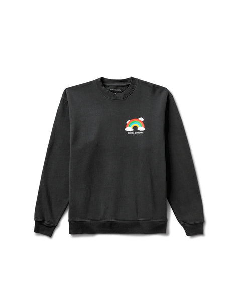BIANCA CHANDON-CLOUDY RAINBOW CREWNECK-VINTAGE BLACK