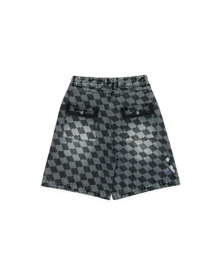 ADER ERROR - BMADSSJE0201GR : TENIT SHORTS JEANS GREY