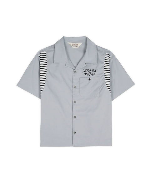 BRAIND DEAD-COBRA FLOCKED BOWLING SHIRT-BDS25T04004261GR28
