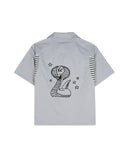 BRAIND DEAD-COBRA FLOCKED BOWLING SHIRT-BDS25T04004261GR28