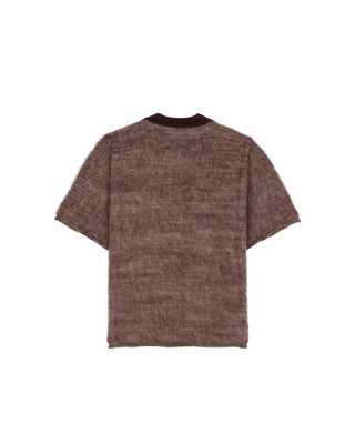 BRAIN DEAD-MINZIE SHORT SLEEVE SWEATER-BDF25T19004618GR27