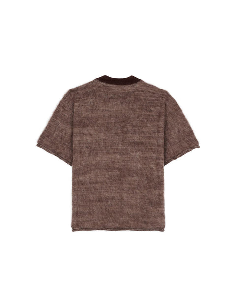 BRAIN DEAD-MINZIE SHORT SLEEVE SWEATER-BDF25T19004618GR27