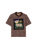 BRAIN DEAD-MINZIE SHORT SLEEVE SWEATER-BDF25T19004618GR27