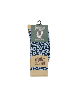 BRAIN DEAD-PANELES LOGO CREW SOCKS-BDP25A09004384NP21
