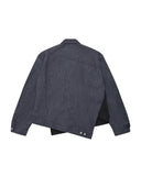CDG BLACK-BIAS CUT DENIM JACKET-1Q-J003-052-1