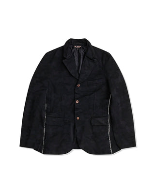 CDG BLACK-CAMOUFLAGE JACQUARD ZIP JACKET-1O-J003-052-1