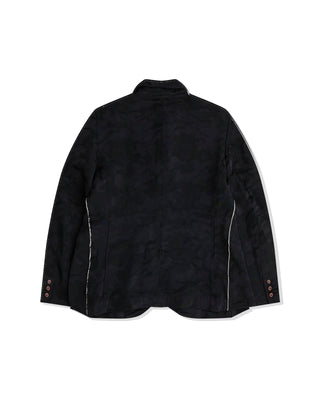 CDG BLACK-CAMOUFLAGE JACQUARD ZIP JACKET-1O-J003-052-1