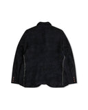 CDG BLACK-CAMOUFLAGE JACQUARD ZIP JACKET-1O-J003-052-1