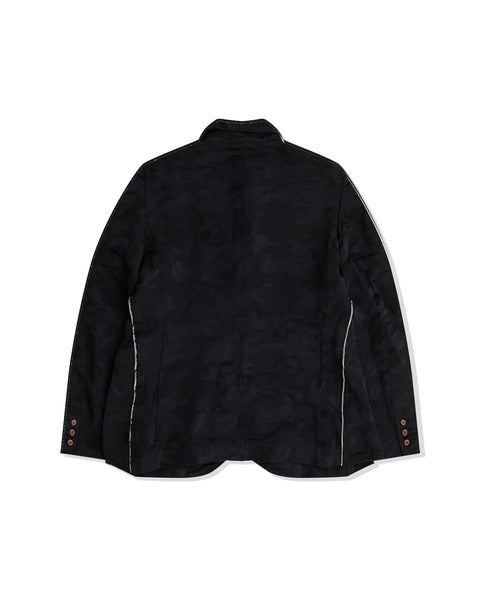 CDG BLACK-CAMOUFLAGE JACQUARD ZIP JACKET-1O-J003-052-1