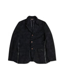 CDG BLACK-CAMOUFLAGE JACQUARD ZIP JACKET-1O-J003-052-1