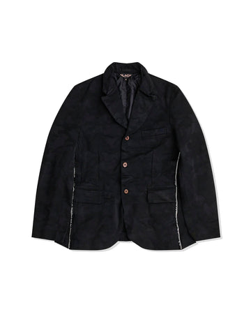 CDG BLACK-CAMOUFLAGE JACQUARD ZIP JACKET-1O-J003-052-1