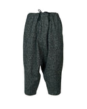 CDG BLACK-NAPPED TWEET PANTS-1P-P017-052-1
