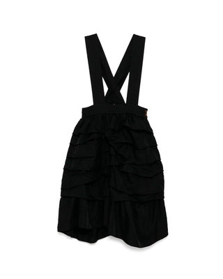 CDG BLACK-RAW EDGE PINAFORE DRESS-10-A003-052-1