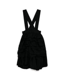 CDG BLACK-RAW EDGE PINAFORE DRESS-10-A003-052-1