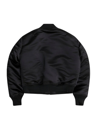 CDG BLACK-REVERSIBLE FRILLED BOMBER JACKET-1O-J014-052-1