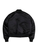 CDG BLACK-REVERSIBLE FRILLED BOMBER JACKET-1O-J014-052-1