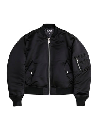 CDG BLACK-REVERSIBLE FRILLED BOMBER JACKET-1O-J014-052-1