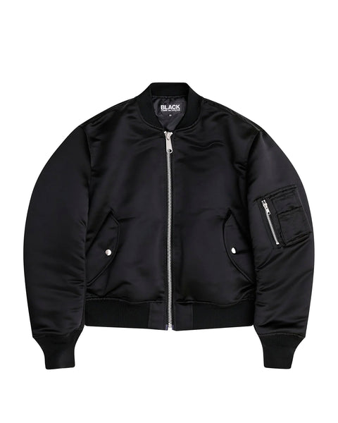 CDG BLACK-REVERSIBLE FRILLED BOMBER JACKET-1O-J014-052-1