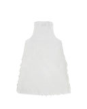 CDG BLACK-TEXTURE SLEEVELESS DRESS WHITE-10-A007-052-1