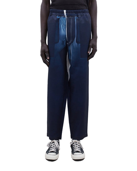 CDG SHIRT-ELASTICATED WAIST OVERPRINT PANTS-FO-P504-S25