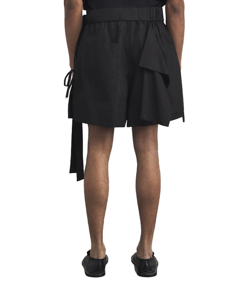 CRAIG GREEN-LAYERED SHORTS-BLACK-CGSS26WOTRS104
