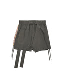 CRAIG GREEN-LAYERED SHORTS-GREY PINK FLOWER-CGSS26WOTRS104