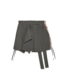 CRAIG GREEN-LAYERED SHORTS-GREY PINK FLOWER-CGSS26WOTRS104