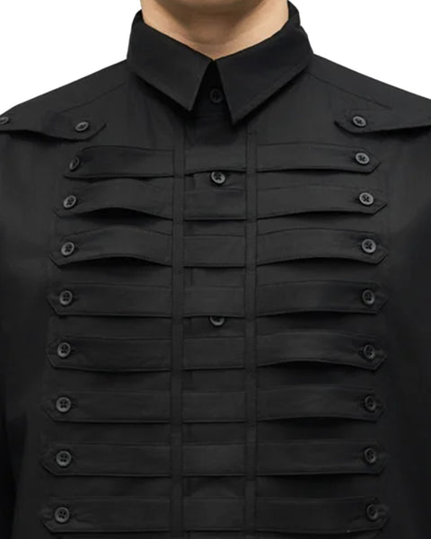 CRAIG GREEN-MULTI TAB SHIRT-BLACK-CGSS26CWOSHI77