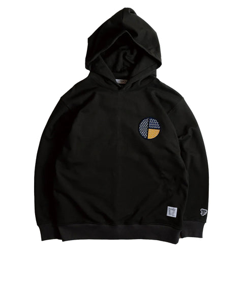 FDMTL-CIRCLE PATCH HOODIE-BLACK-FA25CSP34